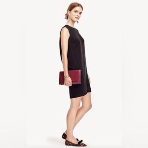 NEW $159 Ann Taylor Women’s Sleeveless Shift Dress Black 8 Above Knee Office
